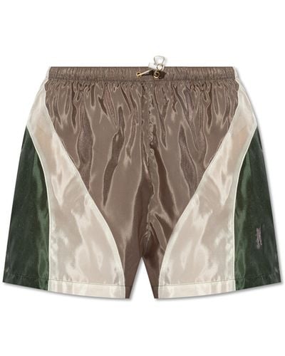 Palm Angels Shorts With Logo - Multicolour