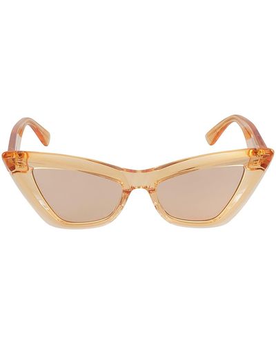 Bottega Veneta Cat Eye Frame Sunglasses - Natural