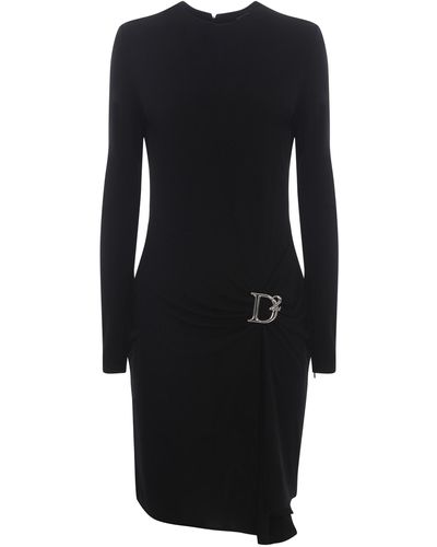 DSquared² Dress D2 Made Of Viscose - Black
