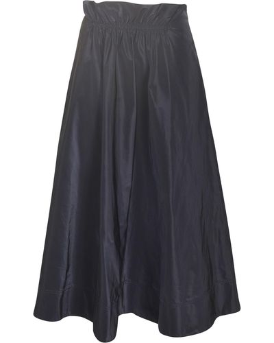Aspesi High-Waist Flared Skirt - Blue