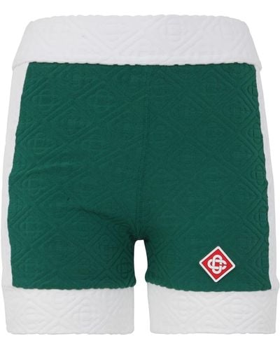 Casablancabrand Textured Cycling Shorts - Green