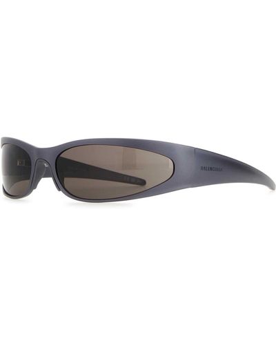 Balenciaga Graphite Aluminum Reverse Xpander 2.0 Sunglasses - Grey