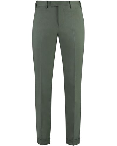PT01 Virgin Wool Trousers - Green
