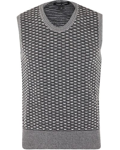 Giorgio Armani Knitted Vest - Gray