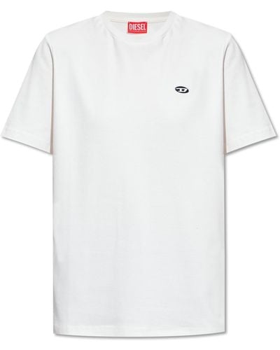 DIESEL T-Justine-Doval-Pj T-Shirt - White