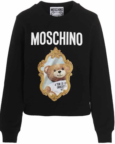 Moschino Teddy Mirror Sweatshirt - Black