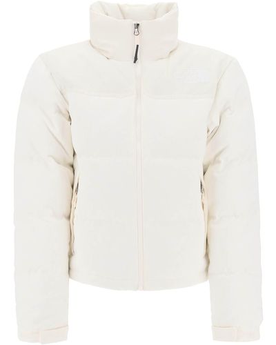 The North Face Logo-Embroidered Puffer Jacket - White