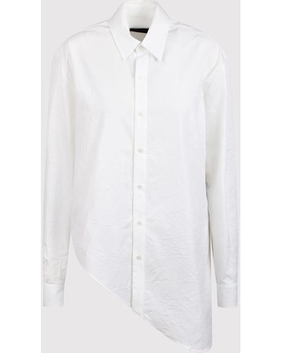 Ssheena Asymmetric Shirt - White
