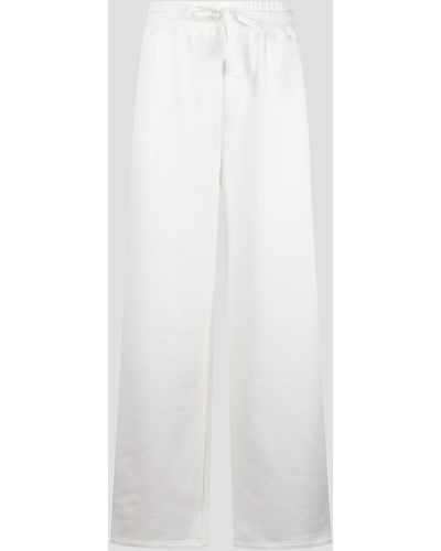 Gucci Embroidered Cotton Jersey Trousers - White