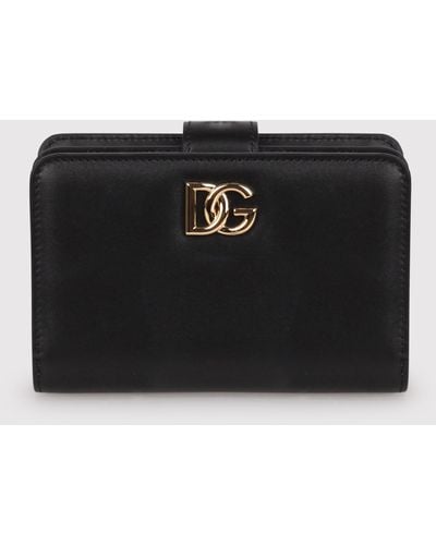 Dolce & Gabbana Dolce & Gabbana Smooth Calfskin Wallet - Black