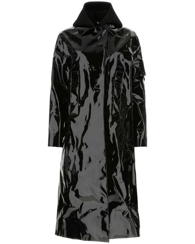 1017 ALYX 9SM Fabric Paint Rain Coat - Black