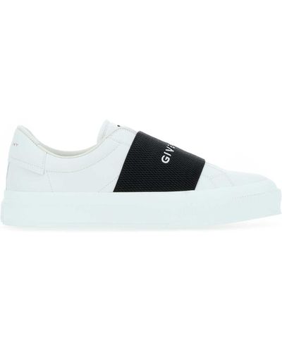 Givenchy Leather City Slip Ons - White