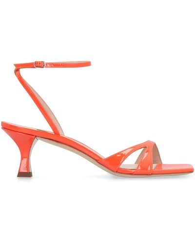 Casadei Tiffany Leather Sandals - Red