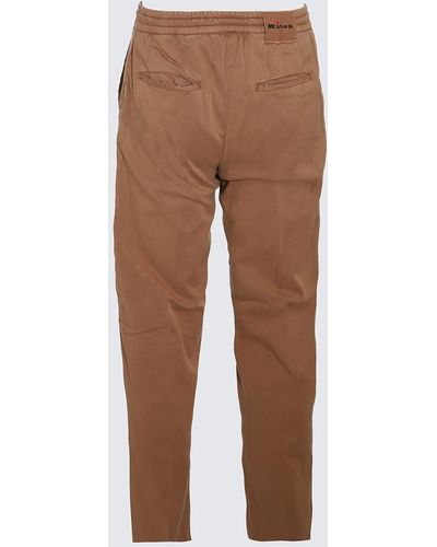 Kiton Light Cotton Pants - Brown