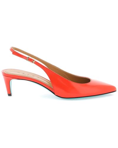 Marni Rhythm Slingback Court Shoes - Red
