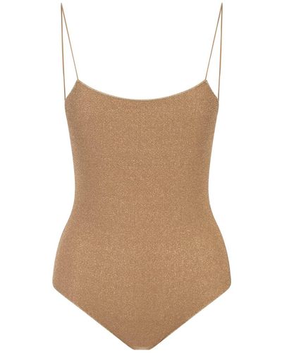 Oséree Lumiere Maillot One-Piece Swimsuit - Brown
