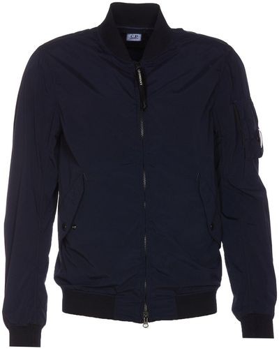 C.P. Company Nycra-R Bomber Jacket - Blue