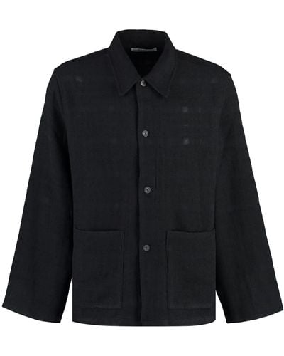 Our Legacy Haven Technical Fabric Overshirt - Black