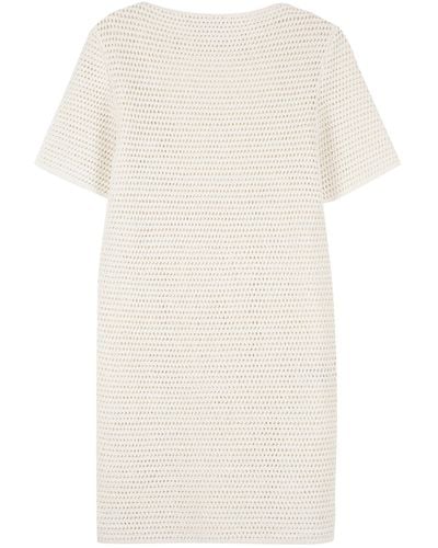 Bottega Veneta Lace-effect Knitted Dress - White