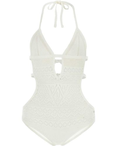 Isabel Marant Cotton Blend Adema Bodysuit - White