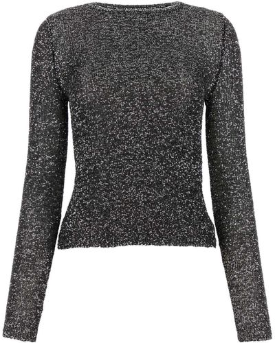 Balenciaga Embellished Nylon Top - Black