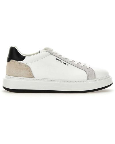 Woolrich Arrow Leather Trainers - White