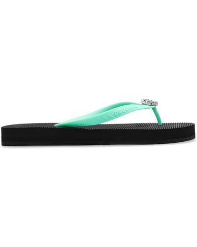DSquared² Flip-Flops With Logo - Green