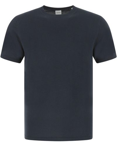 Aspesi Dark Blue Cotton T-shirt - Black
