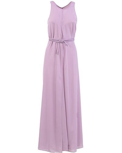 Emporio Armani Long Creponne Dress - Purple