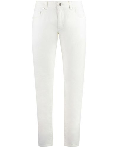 Etro 5-pocket Straight-leg Jeans - White