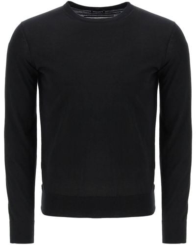 ZEGNA Zegna Light Cashmere And Silk Sweater - Black