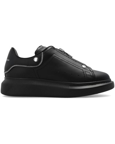 Alexander McQueen Oversized Zip-up Sneakers - Black