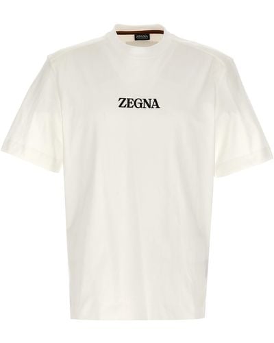 Zegna Logo T-Shirt - White