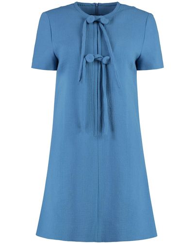 Etro Virgin Wool Dress - Blue