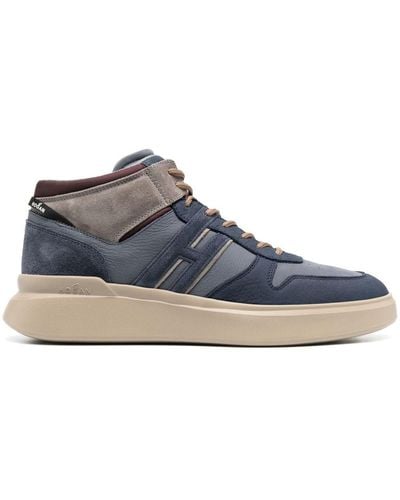 Hogan H580 Mid-top Trainers - Blue