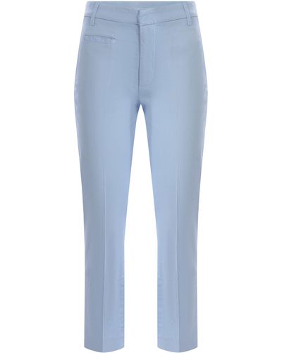 Dondup Trousers Ariel Made Of Cotton - Blue