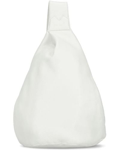 discord Yohji Yamamoto Leather Shoulder Bag - White