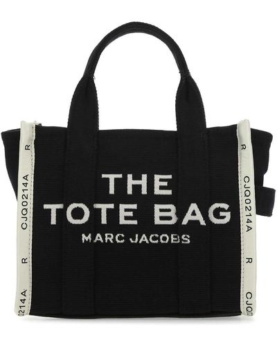 Marc Jacobs Canvas The Tote Shopping Bag - Black