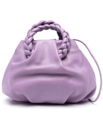 Hereu Bombon Leather Mini Bag - Purple