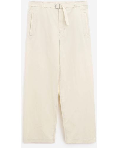 Lemaire Seamless Belted Trousers - White