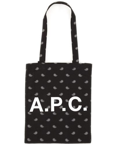 A.P.C. "lou" Tote Bag - Black