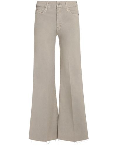 Mother The Roller Fray Cotton Jeans - Gray
