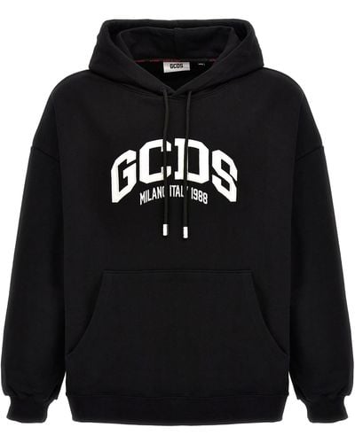 Gcds Logo Loose Sweatshirt - Black