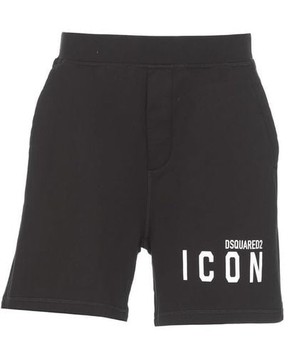DSquared² Icon Bermuda Shorts - Black