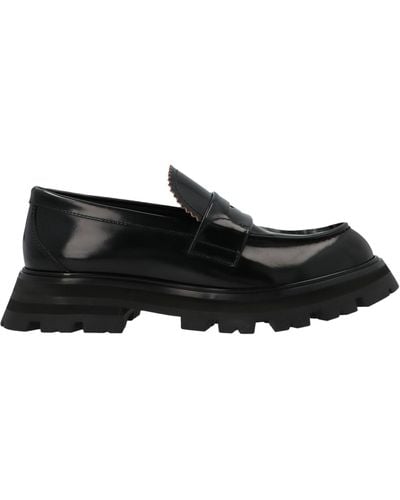 Alexander McQueen Wander Leather Loafers - Black