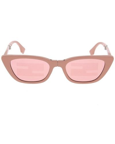 Fendi Foldable Acetate Sunglasses - Pink