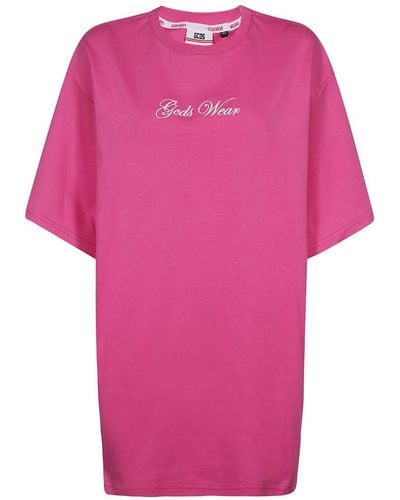 Gcds X Hello Kitty - Cotton T-shirt Dress - Pink