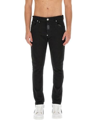 Philipp Plein Slim Fit Jeans - Black