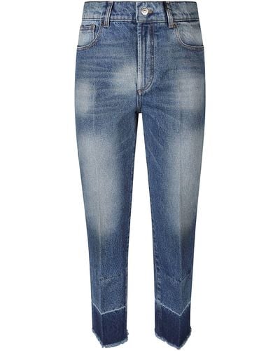 N°21 Straight Buttoned Jeans - Blue