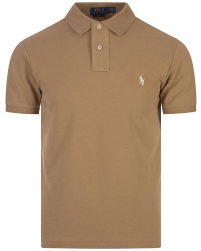 Ralph Lauren Slim-Fit Polo Shirt - Brown
